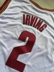 Maillot de Basket #2 Irving Cavaliers Blanc Brodé